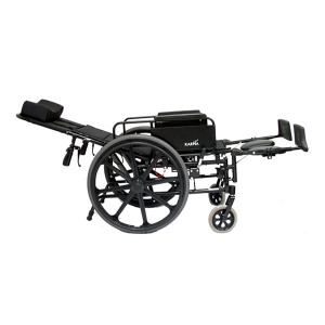[장애인보조기기]  리클라이닝 휠체어 KM-5000 고급형 침대휠체어 초경량 수동휠체어