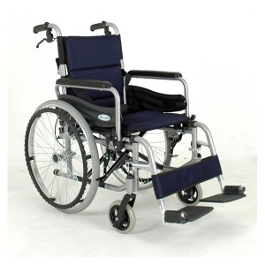 [MDT]알루미늄 고급형 휠체어 A2012  발판분리,팔걸이 스윙,보호자브레이크,통타이어,안전벨트